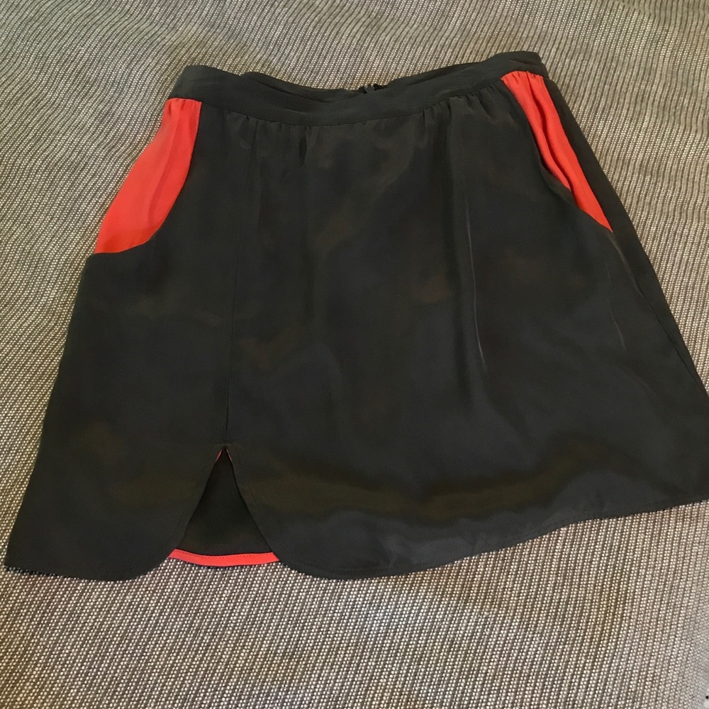 Urban Outfitters Grey Skirt w/ Coral Pockets